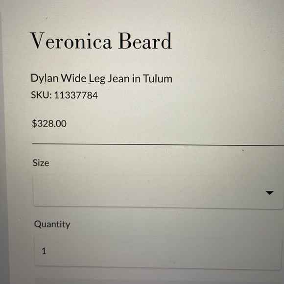 Veronica Beard  Dylan high waist wide leg jeans in Tulum, size 29 - Picture 6 of 17